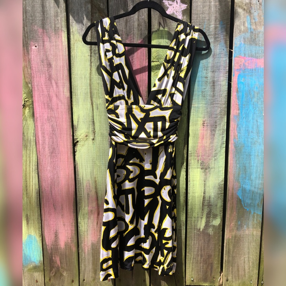Miss Sixty Graffiti Print Logo Dress